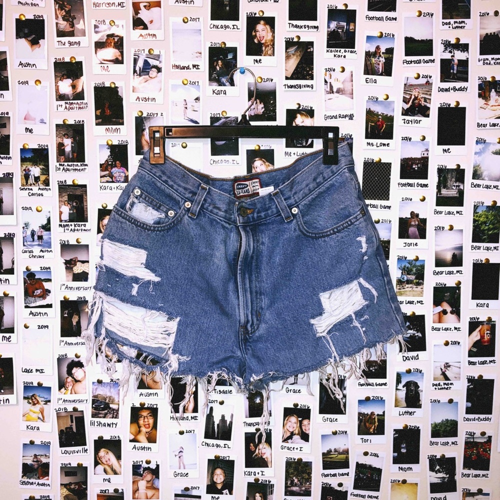 Vintage jean shorts 5